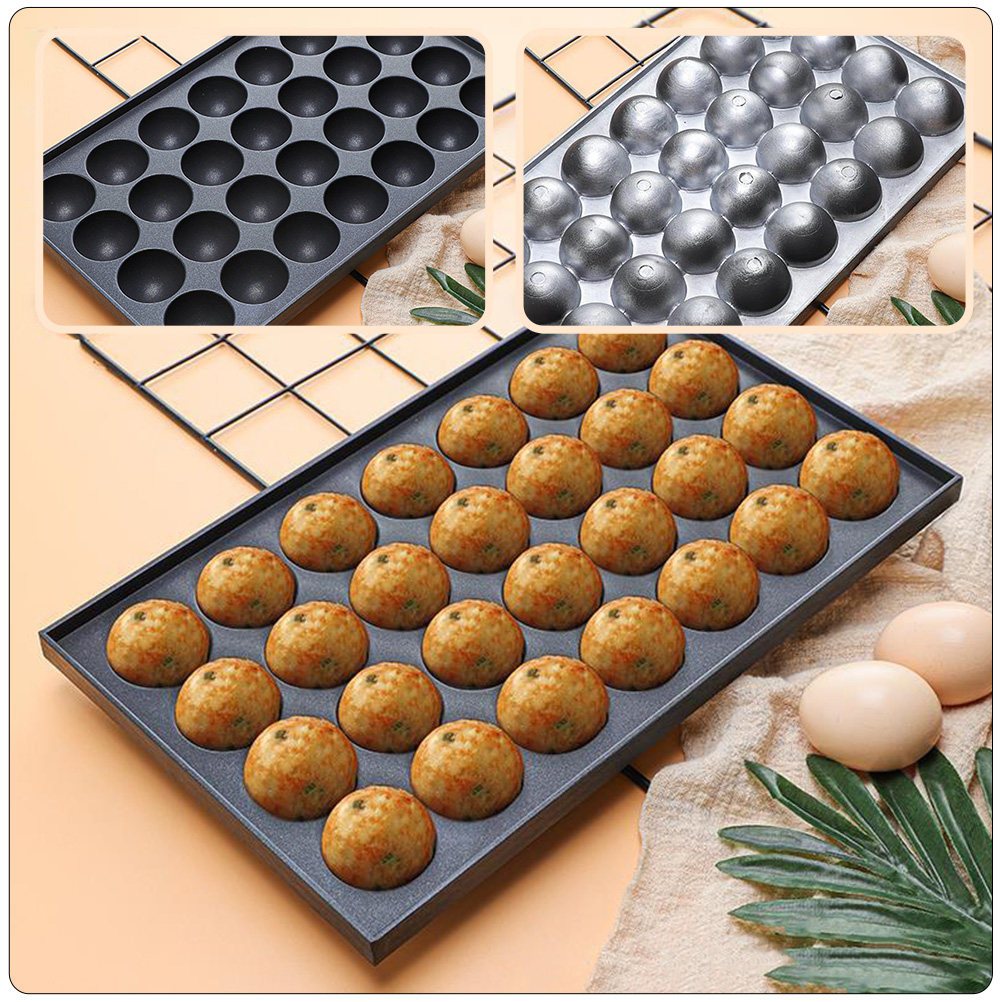 Takoyaki Grill Plate - 1Pcs Octopus Balls Maker Nonstick Aluminum