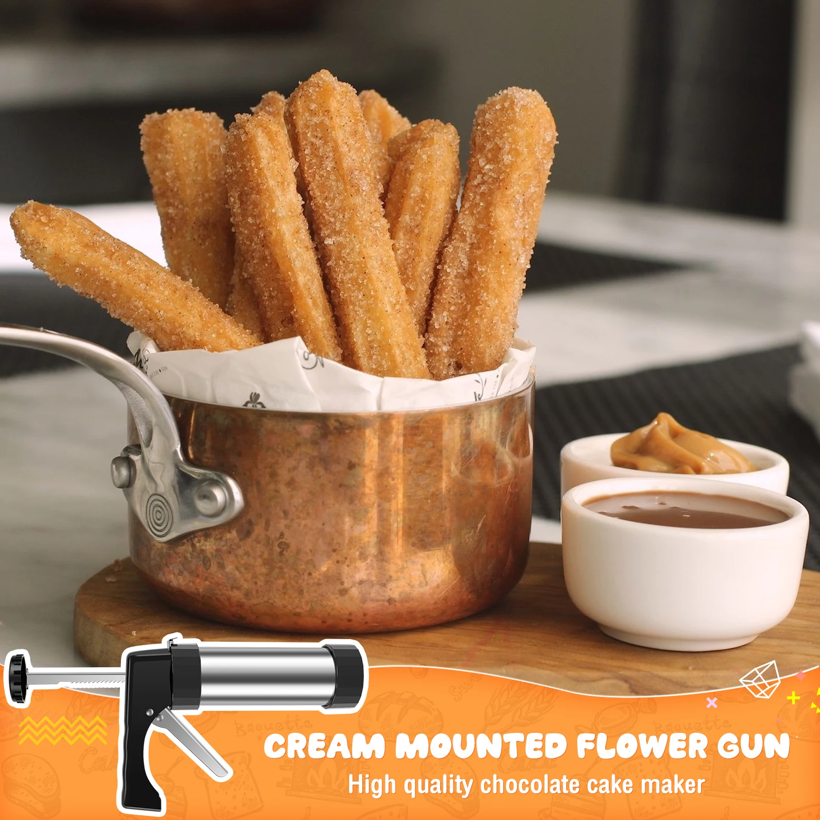 DIY Churro Maker Machine Stain - огляд і ціна Churros Maker Gun