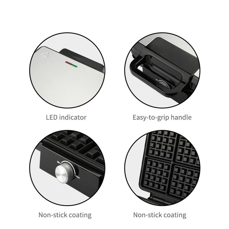 Reemix 4-Slice Belgian Mini Wa - огляд і ціна Mini Pancake Griddle