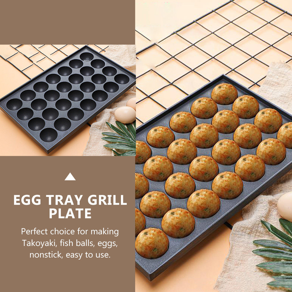 1Pcs Octopus Balls Maker Nonst - огляд і ціна Takoyaki Grill Plate