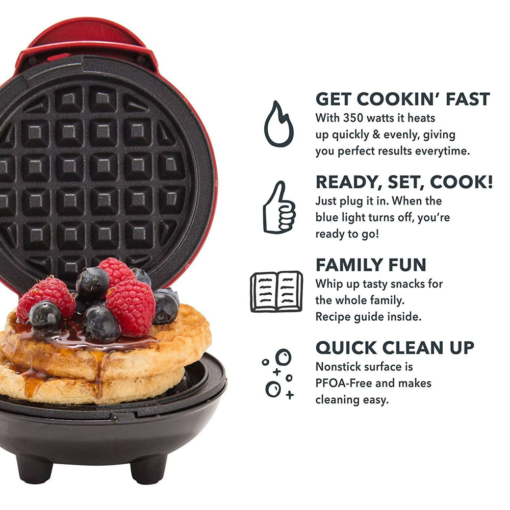 Mini Waffle Maker Bubble Egg C - огляд і ціна Mini Pancake Griddle
