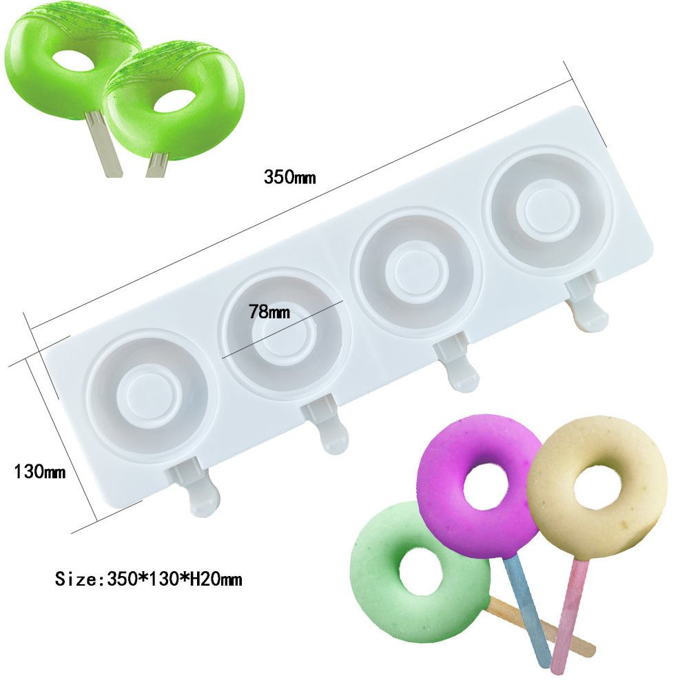 Large Donut 4 Cavity Ice Cream - огляд і ціна Donut Mold Silicone
