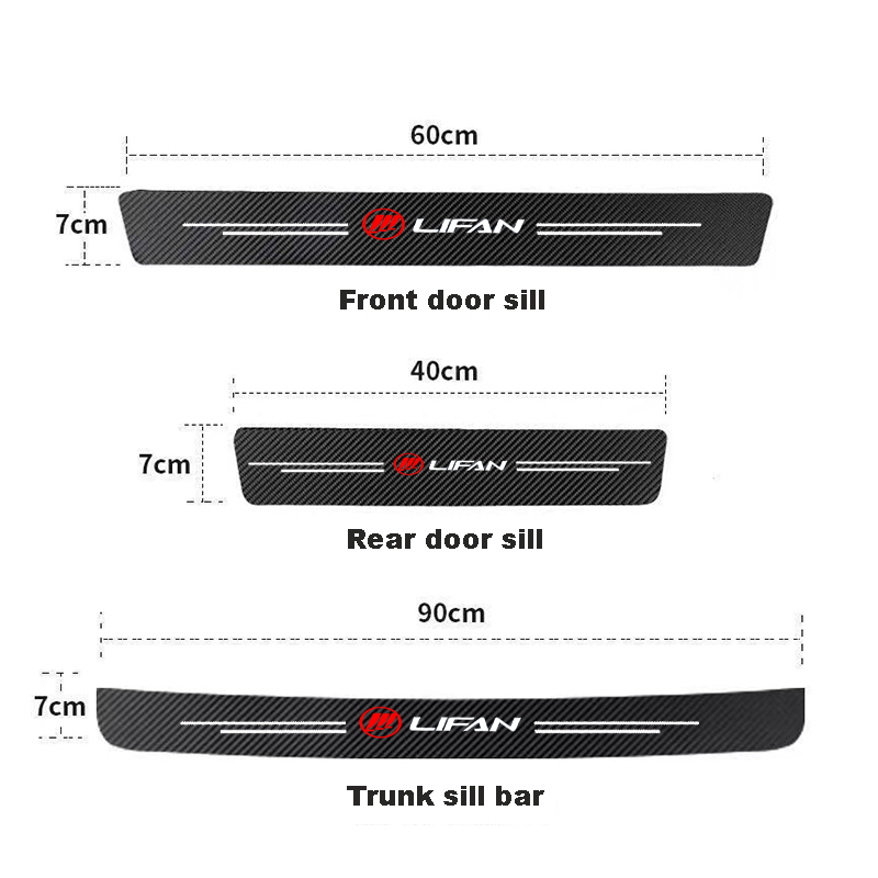 Car Door Threshold Scuff Plate - огляд і ціна Crepe Pan Carbon