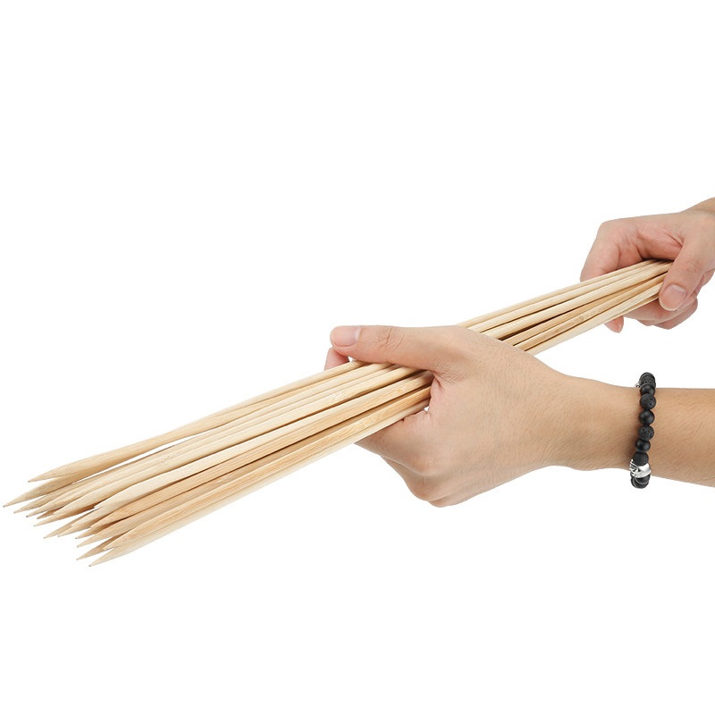 50cm x 6mm BBQ Bamboo Skewers  - огляд і ціна Corn Dog Stick
