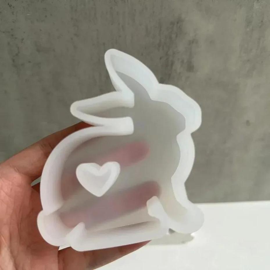 1Pcs Heart Shaped Bunny Silico - огляд і ціна Bunny Cake Mold