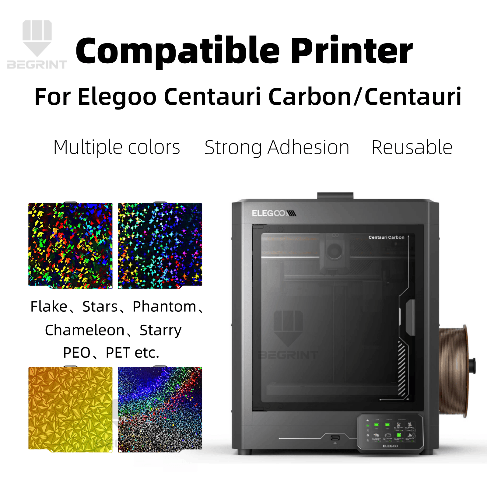 Build Plate for Elegoo Centaur - огляд і ціна Crepe Pan Carbon