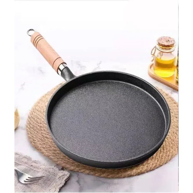 2026 Thick cast iron flat bott - огляд і ціна Danish Pancake Pan