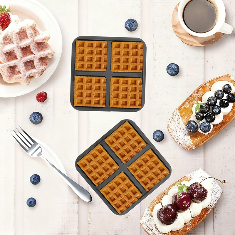 Square Waffle Mold, Non-Stick  - огляд і ціна Egg Waffle Pan