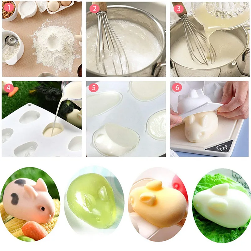 Silicone 3D Bunny Rabbit Cake  - огляд і ціна Bunny Cake Mold