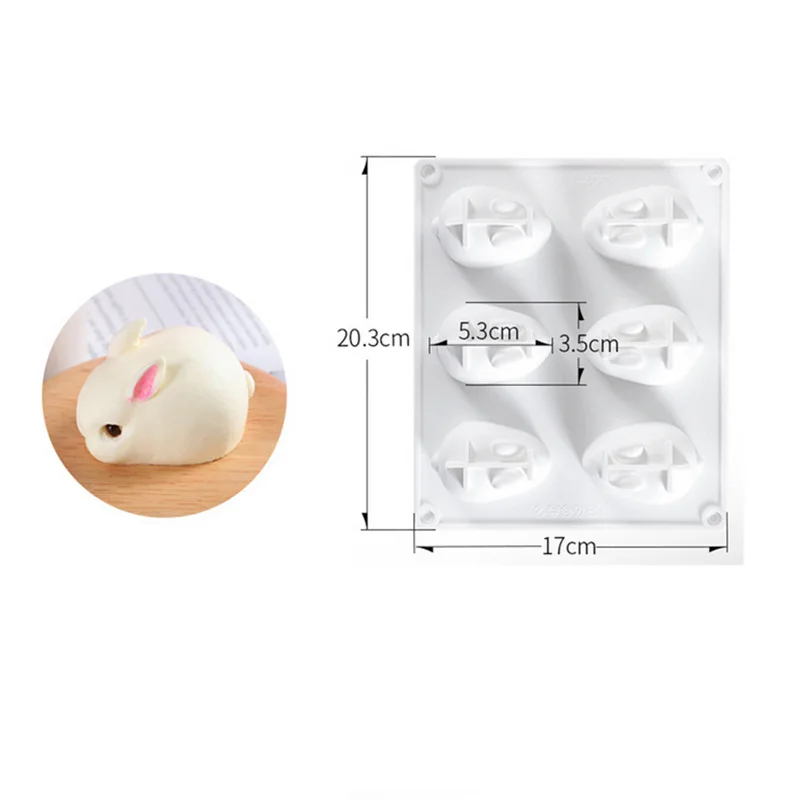 Silicone 3D Bunny Rabbit Cake  - огляд і ціна Bunny Cake Mold