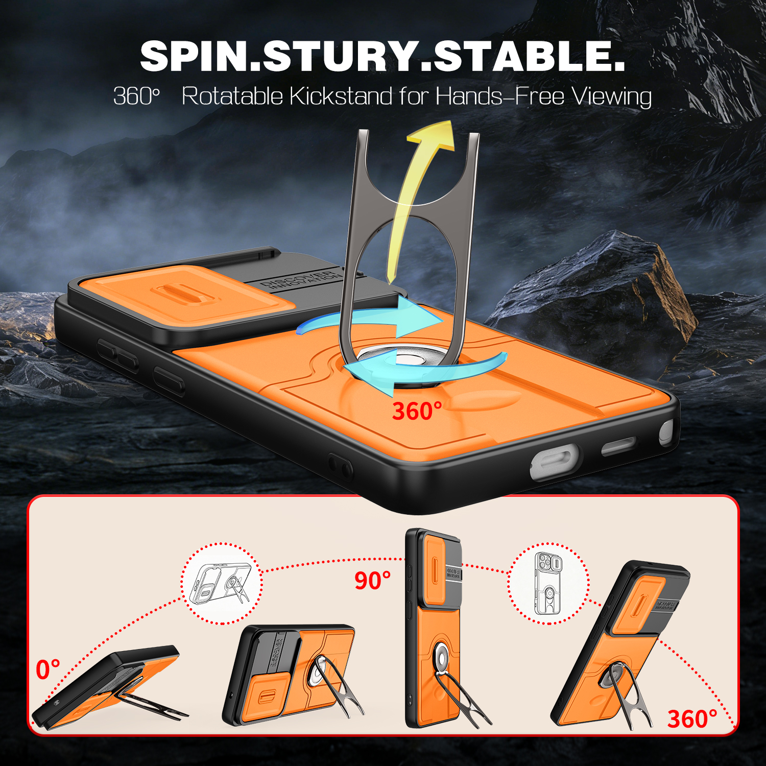 Ring Holder Phone Case for Sam - огляд і ціна Taco Stand Holder