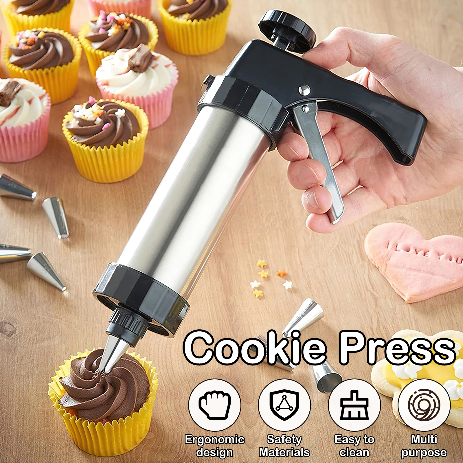 Cookie Maker Machine Stainless - огляд і ціна Churros Maker Gun