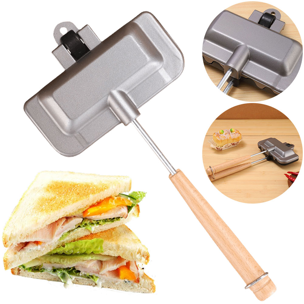 Double-Sided Sandwich Pan Non  - огляд і ціна Hot Dog Press