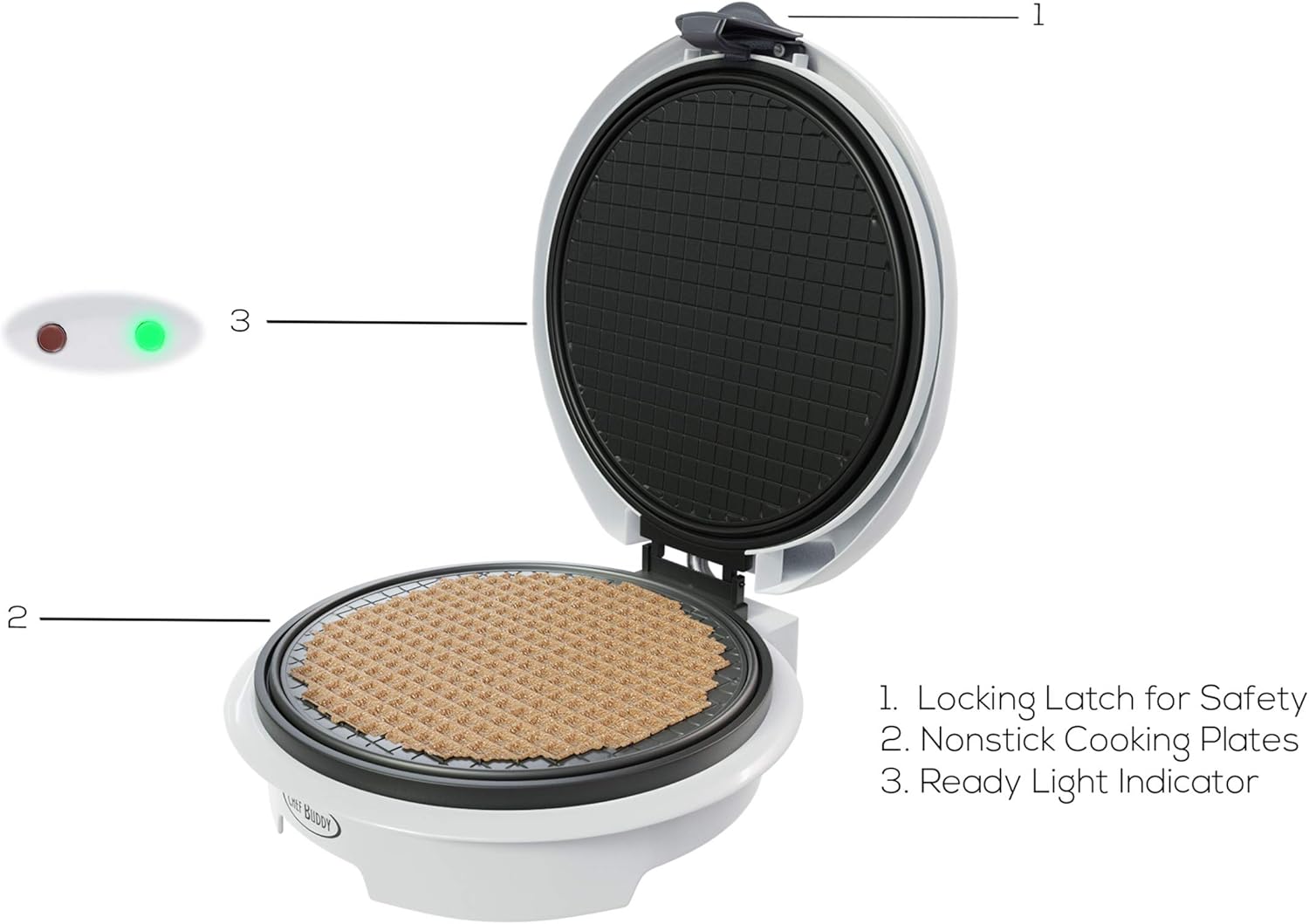 Electric Waffle Cone Maker wit - огляд і ціна Waffle Cone Maker