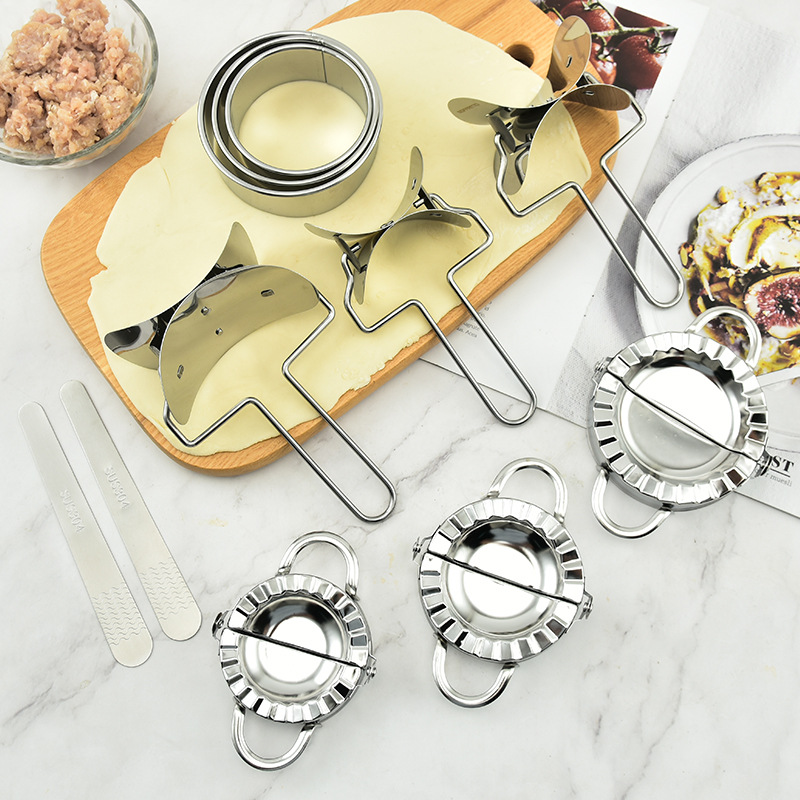 Stainless Steel Dumpling Maker - огляд і ціна Dumpling Press Set