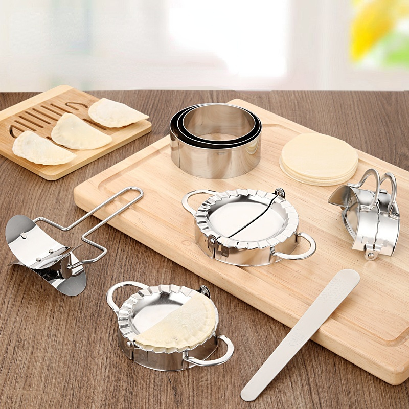 Stainless Steel Dumpling Maker - огляд і ціна Dumpling Press Set