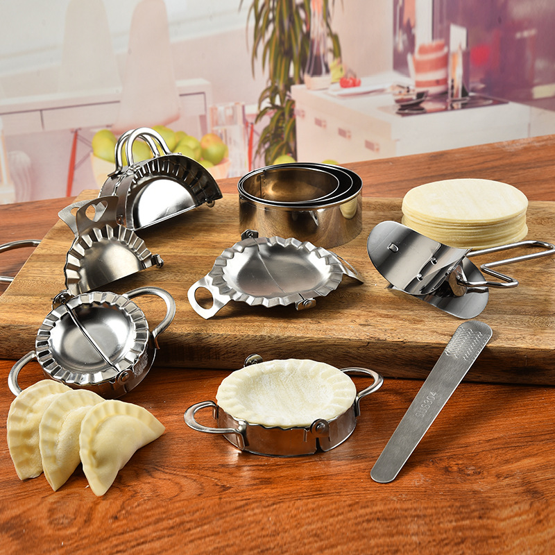 Stainless Steel Dumpling Maker - огляд і ціна Dumpling Press Set