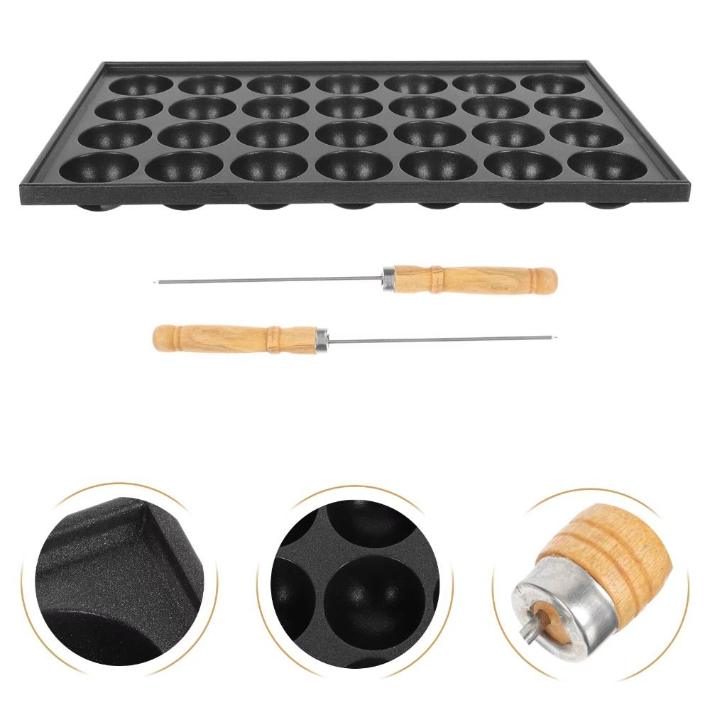 28 Holes Durable Nonstick Tako - огляд і ціна Takoyaki Grill Plate