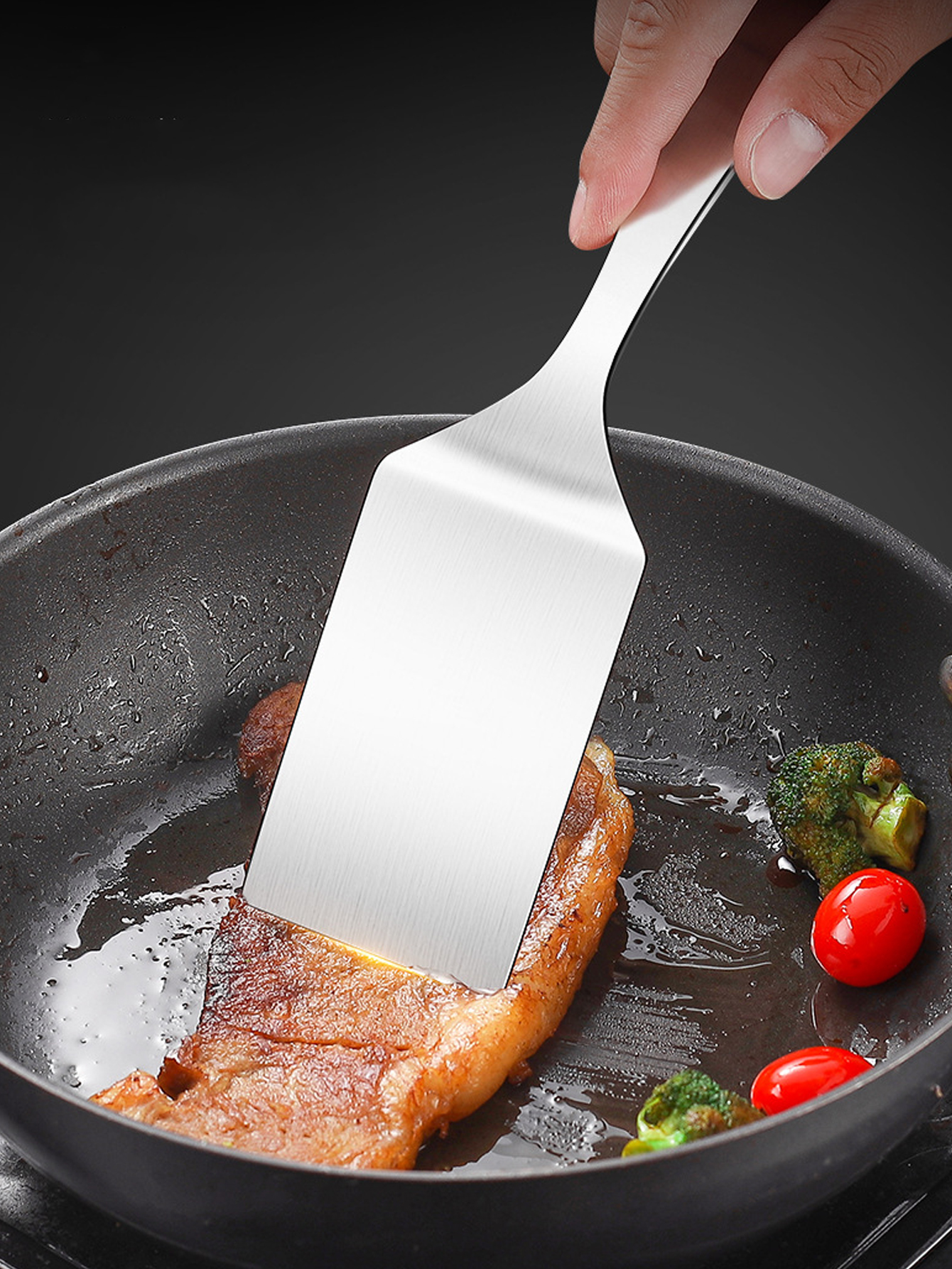 2pc/1pc Small Stainless Steel  - огляд і ціна Okonomiyaki Spatula