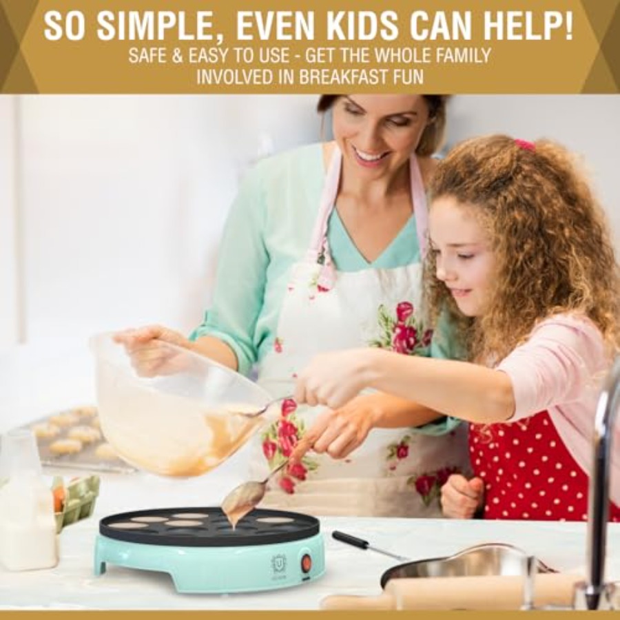 Mini Pancake Maker 14-Hole Ele - огляд і ціна Mini Pancake Griddle
