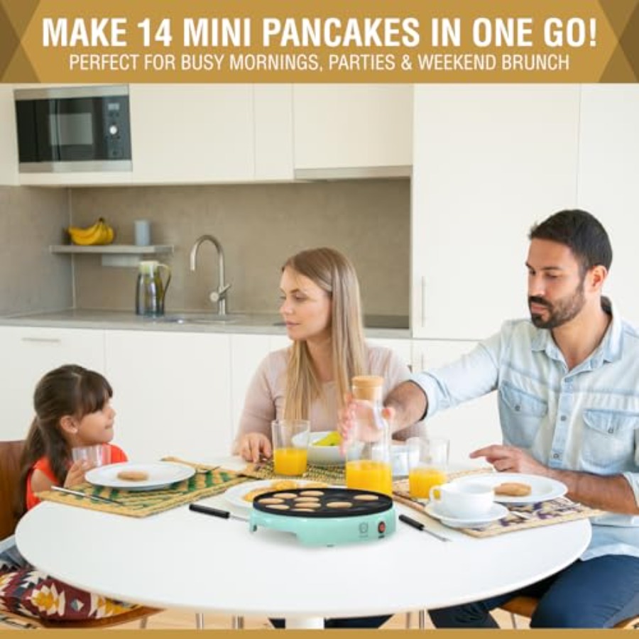 Mini Pancake Maker 14-Hole Ele - огляд і ціна Mini Pancake Griddle