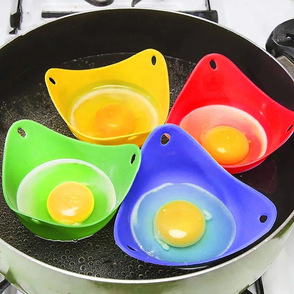 4Pcs Random Colors Egg Poacher - огляд і ціна Egg Waffle Pan
