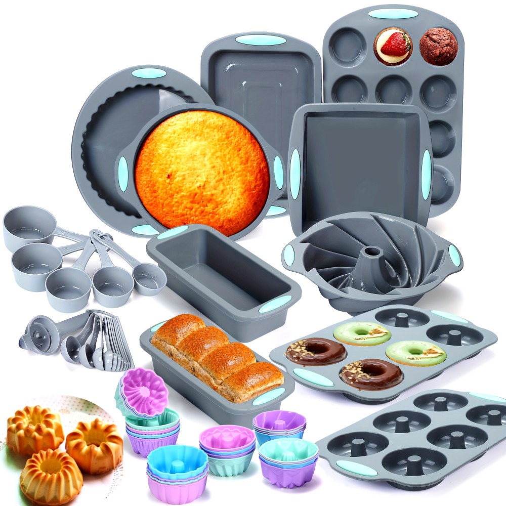 51 Pieces Silicone Baking Pan  - огляд і ціна Donut Mold Silicone