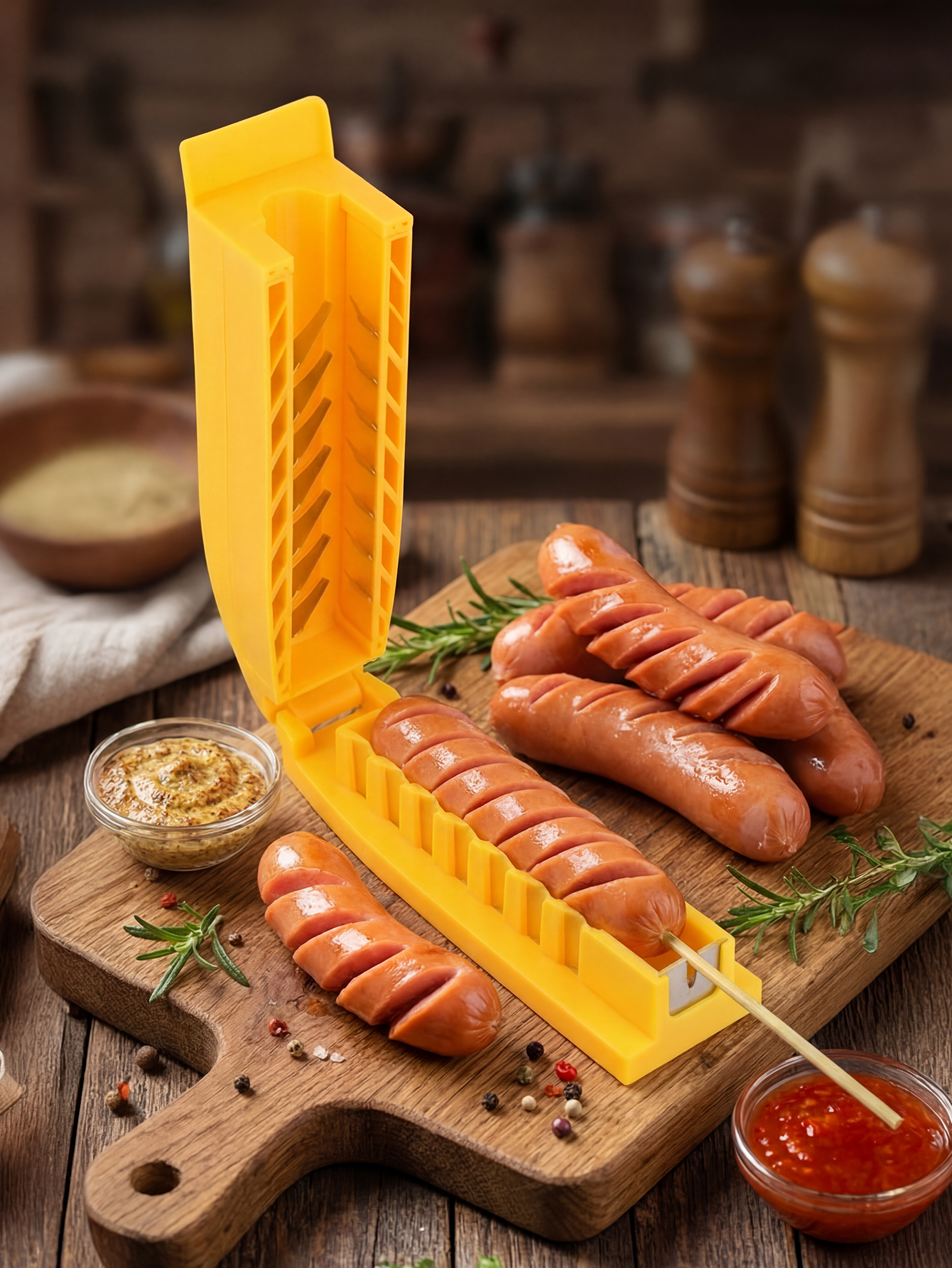 Manual Sausage Slicing Tool Re - огляд і ціна Hot Dog Press