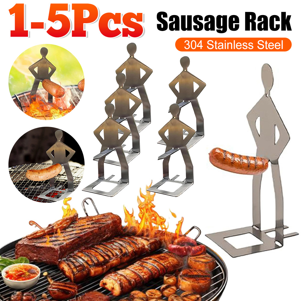 1-5PCS Stainless Steel BBQ Sau - огляд і ціна Hot Dog Press